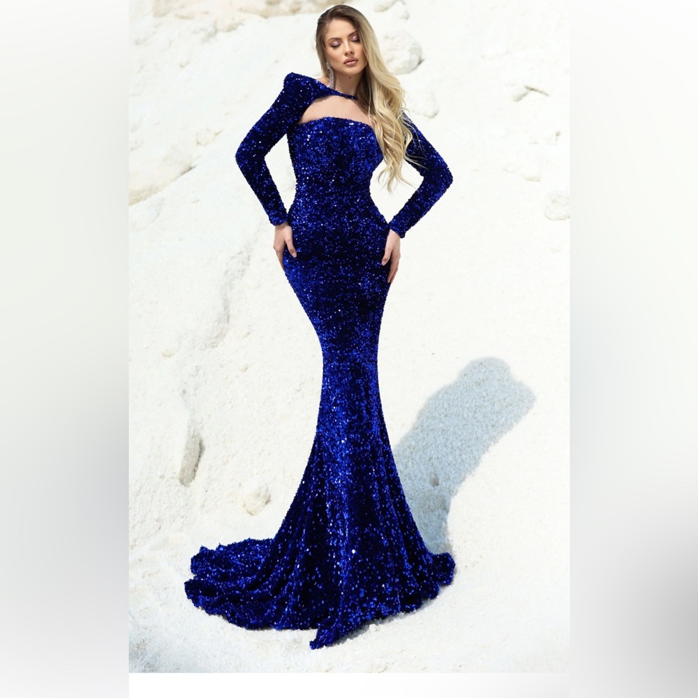 Abyss By Abby Blue Sequin Dress